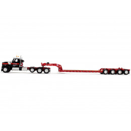 Kenworth W990 Heavy Haul Day Cab and Magnitude Tri-Axle Lowboy Trailer with Flip Tail 