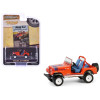1979 Jeep CJ-7 Renegade Red with Blue Stripes