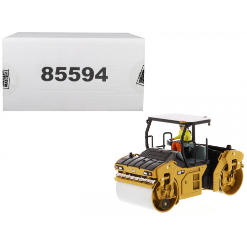CAT Caterpillar CB-13 Tandem Vibratory Roller with ROPS (Roll Over Protective Structure) and Operator 