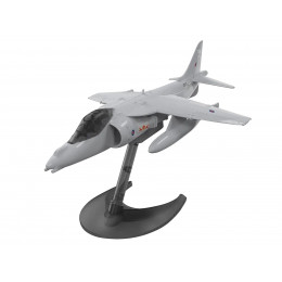 Skill 1 Model Kit Harrier Jump Jet Snap Together Painted Plastic Model Airplane Kit by Airfix Quickbuild
