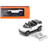 2023 GMC Hummer EV SUV White with Black Top 1/64 Diecast Model Car by GCD