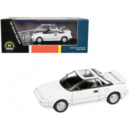 1985 Toyota MR2 MK1 Super White with Sunroof 1/64 Diecast Model Car by Paragon Models