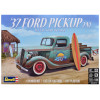 Level 5 Model Kit 1937 Ford Pickup Truck with Surfboard 2-in-1 Kit 1/25 Scale Model by Revell