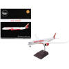 Airbus A350-900 Commercial Aircraft with Flaps Down