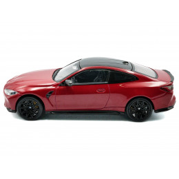 2023 BMW M4 Competition (G82) Imola Red with Black Top 1/43 Diecast Model Car by Solido