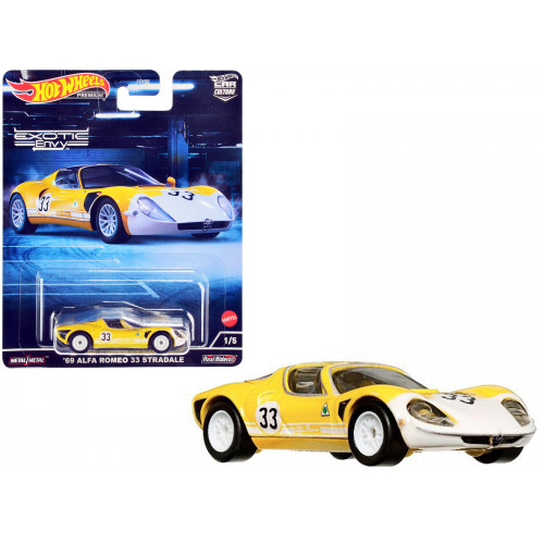 1969 Alfa Romeo 33 Stradale #33 Yellow and White 