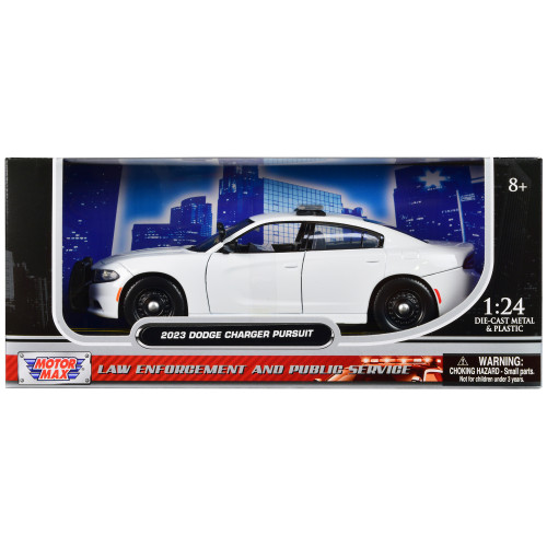 2023 Dodge Charger Pursuit Police Car Plain White 