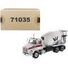 Western Star 4700 SB Concrete Mixer Truck White 1/50 Diecast Model by Diecast Masters