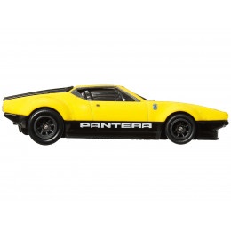 De Tomaso Pantera Gruppo 4 Yellow with Black Stripes 'Boulevard' Series Diecast Model Car by Hot Wheels