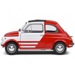 1965 Fiat 500 L Red and White with Red Interior 