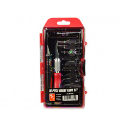 16 Piece Hobby Knife Set (Skill 3) for Model Kits by AMT
