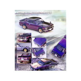 Nissan Skyline 2000 GT-R (KPGC10) RHD (Right Hand Drive) Magic Purple II Metallic 1/64 Diecast Model Car by Inno Models
