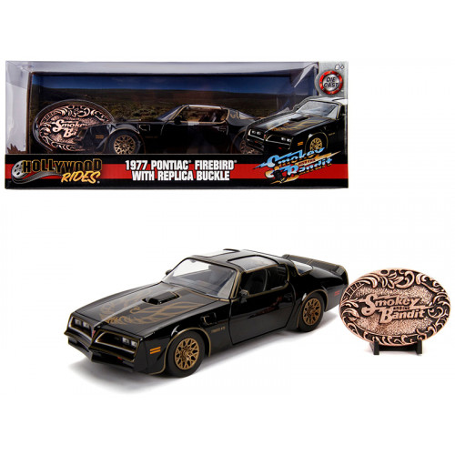 1977 Pontiac Firebird Trans Am Black with Replica Buckle 
