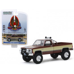 1982 GMC K-2500 Pickup Truck Brown Metallic with Gold Stripes 