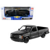 1992 Chevrolet 454 SS Pickup Truck Matt Black 1/24 Diecast Model Car by Motormax