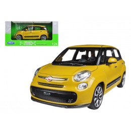 2013 Fiat 500L Yellow 1/24 Diecast Car Model by Welly