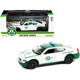 2006 Dodge Charger Police Car White and Green 