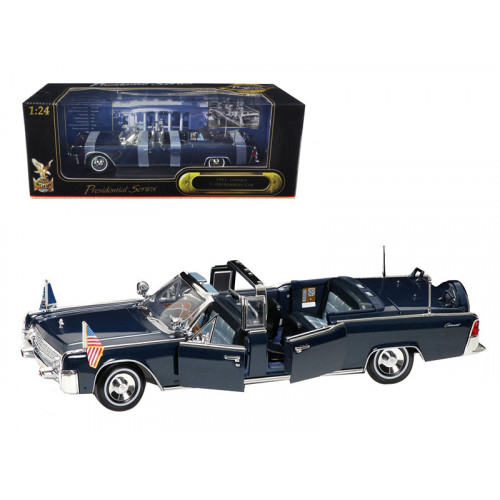 1961 Lincoln X-100 Kennedy Limousine Blue with Flags 