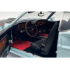 1969 Ford Mustang Mach 1 428 Cobra Jet Aztec Aqua Blue with Black Hood Limited Edition to 400 pieces Worldwide 1/18 Diecast Model Car by ACME