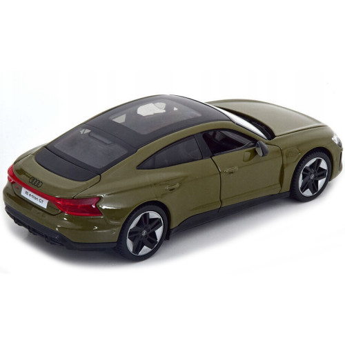 2022 Audi RS e-Tron GT Dark Green with Black Top and Sunroof 