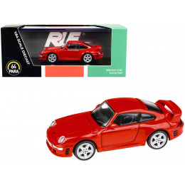 1995 RUF CTR2 Guards Red 1/64 Diecast Model Car by Paragon