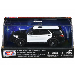 2022 Ford Police Interceptor Utility Black and White Unmarked 