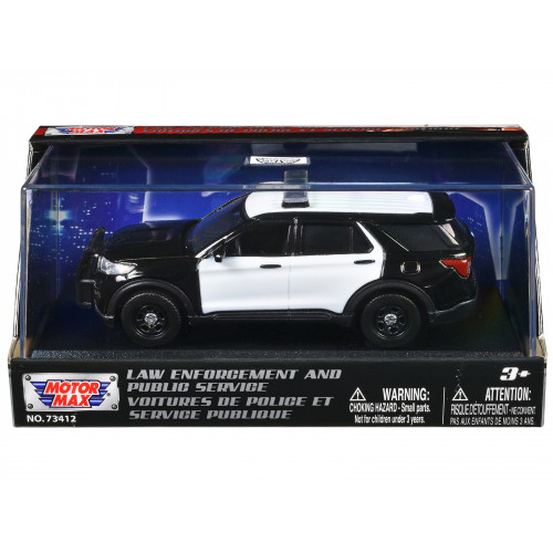 2022 Ford Police Interceptor Utility Black and White Unmarked 