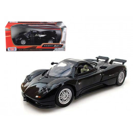 Pagani Zonda C12 Black 1/24 Diecast Car Model by Motormax