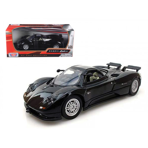 Pagani Zonda C12 Black 1/24 Diecast Car Model by Motormax