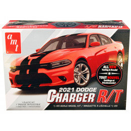 Skill 2 Model Kit 2021 Dodge Charger R/T 1/25 Scale Model by AMT
