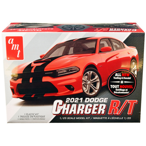 Skill 2 Model Kit 2021 Dodge Charger R/T 1/25 Scale Model by AMT