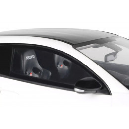 2022 Toyota GRMN Yaris RHD (Right Hand Drive) Platinum White Pearl with Black Hood and Top Limited Edition to 999 pieces Worldwide 1/18 Model Car by Otto Mobile