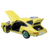 Porsche 911 Carrera 2.7 RS Light Yellow with Green Stripes and Wheels 1/18 Model Car by Autoart