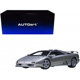 Lamborghini Diablo SE30 Jota Titanio Silver Metallic 1/18 Model Car by Autoart