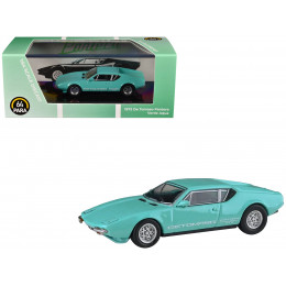 1972 De Tomaso Pantera Verde Aqua 1/64 Diecast Model Car by Paragon Models