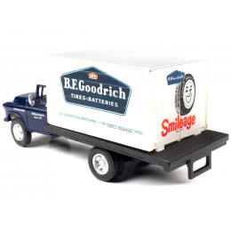 1957 Chevrolet Box Truck Dark Blue with White Top 