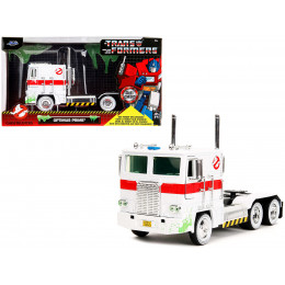 G1 Autobot Optimus Prime Truck White with Robot on Chassis from 