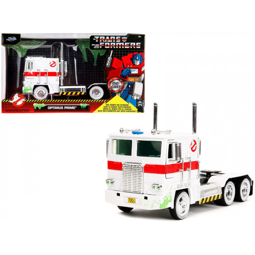 G1 Autobot Optimus Prime Truck White with Robot on Chassis from 