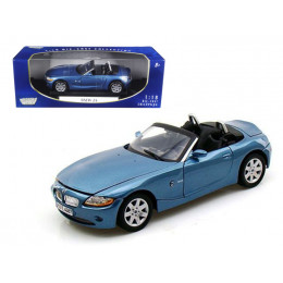 BMW Z4 Convertible Blue 1/18 Diecast Model Car by Motormax