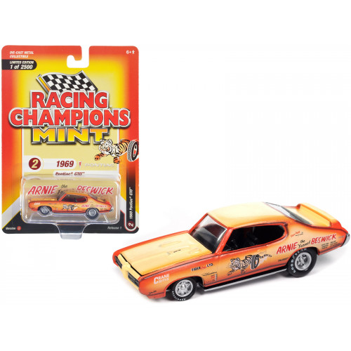 1969 Pontiac GTO Orange and Cream Fade with Graphics 