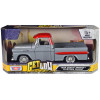 1958 Chevrolet Apache Fleetside Pickup Truck Lowrider Gray with Red Top