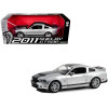 2011 Shelby GT500 Ingot Silver Metallic with Black Stripes 1/18 Diecast Model Car by Greenlight