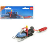 Snow Mobile Blue with Rescue Sledge and 2 Figures Diecast Model by Siku
