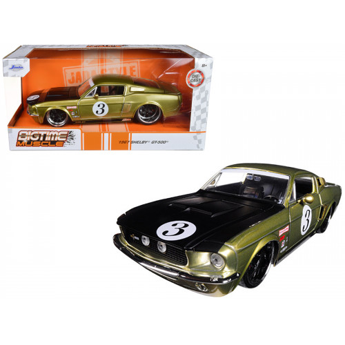 1967 Ford Shelby GT-500 #3 Gold with Matt Black Hood 