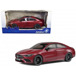 2019 Mercedes-Benz CLA C118 Coupe Rouge Patagonie Red Metallic with Sunroof 1/18 Diecast Model Car by Solido