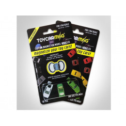 10 piece Clip-On Magnets Clip and Display for 1/64-1/55-1/76 Scale Model Cars by Toyscarmag