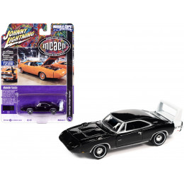 1969 Dodge Charger Daytona Black with White Tail Stripe 