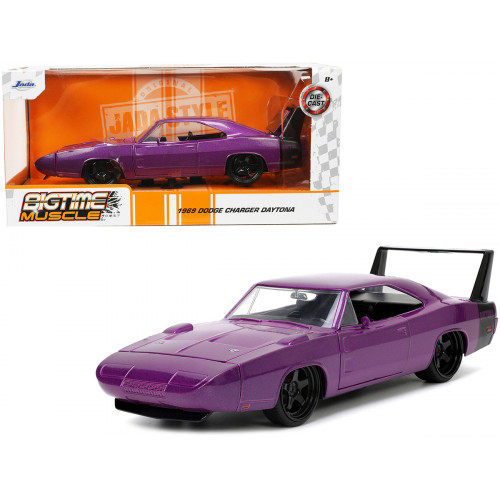 1969 Dodge Charger Daytona Purple Metallic with Black Tail Stripe 