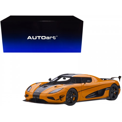 Koenigsegg Agera RS Cone Orange with Black Carbon Accents 1/18  Model Car by Autoart