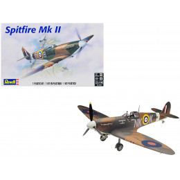Level 4 Model Kit Supermarine Spitfire Mk-II Fighter Aircraft 1/48 Scale Model by Revell